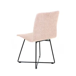 Sessio Chaise De Salle à Manger|Chaise Salon*Amelie Chaise en tissu et pieds en métal croisés