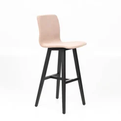 Sessio Tabouret De Bar (assise +/- 80 Cm)*Amelie Tabouret bar en tissu et pieds en bois massif