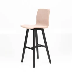 Sessio Tabouret De Bar (assise +/- 80 Cm)*Amelie Tabouret bar en tissu et pieds en bois massif