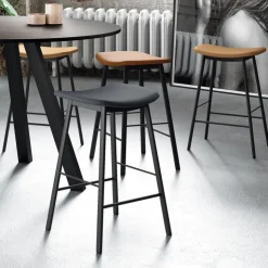 Perfecta Tabouret Snack (assise +/- 65 Cm)|Tabouret De Bar (assise +/- 80 Cm)*Ami Tabouret snack en tissu sans dossier fabriqué en Belgique