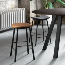 Perfecta Tabouret Snack (assise +/- 65 Cm)|Tabouret De Bar (assise +/- 80 Cm)*Ami Tabouret snack en tissu sans dossier fabriqué en Belgique