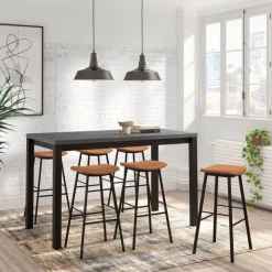 Perfecta Tabouret Snack (assise +/- 65 Cm)|Tabouret De Bar (assise +/- 80 Cm)*Ami Tabouret snack sans dossier simili fabrication belge