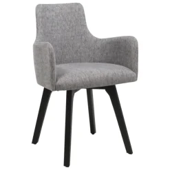 Sessio Chaise De Salle à Manger|Chaise Salon*Anders Fauteuil cocooning en tissu et pieds bois