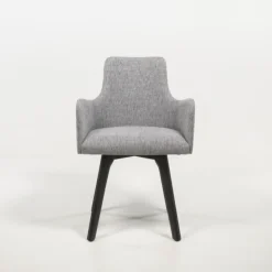 Sessio Chaise De Salle à Manger|Chaise Salon*Anders Fauteuil cocooning en tissu et pieds bois