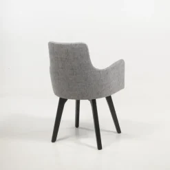 Sessio Chaise De Salle à Manger|Chaise Salon*Anders Fauteuil cocooning en tissu et pieds bois