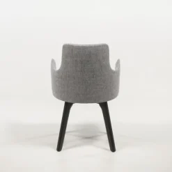 Sessio Chaise De Salle à Manger|Chaise Salon*Anders Fauteuil cocooning en tissu et pieds bois