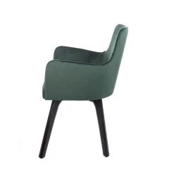 Sessio Chaise De Salle à Manger|Chaise Salon*Anders Fauteuil cocooning en tissu et pieds bois