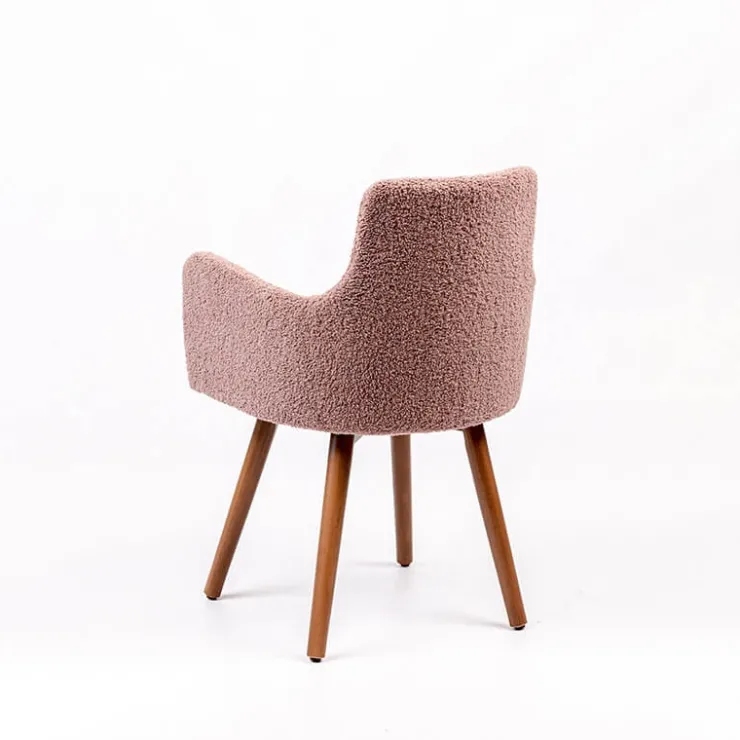 Sessio Chaise Salon|Chaise Pour Chambre*Anders Fauteuil cocooning en tissu et pieds bois
