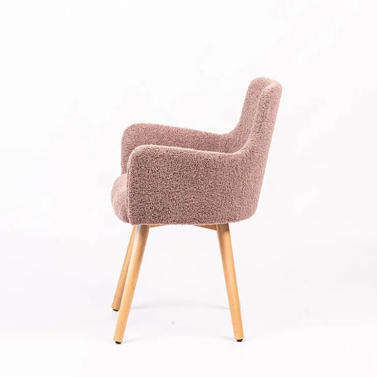 Sessio Chaise Salon|Chaise Pour Chambre*Anders Fauteuil cocooning en tissu et pieds bois