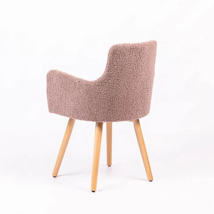 Sessio Chaise Salon|Chaise Pour Chambre*Anders Fauteuil cocooning en tissu et pieds bois