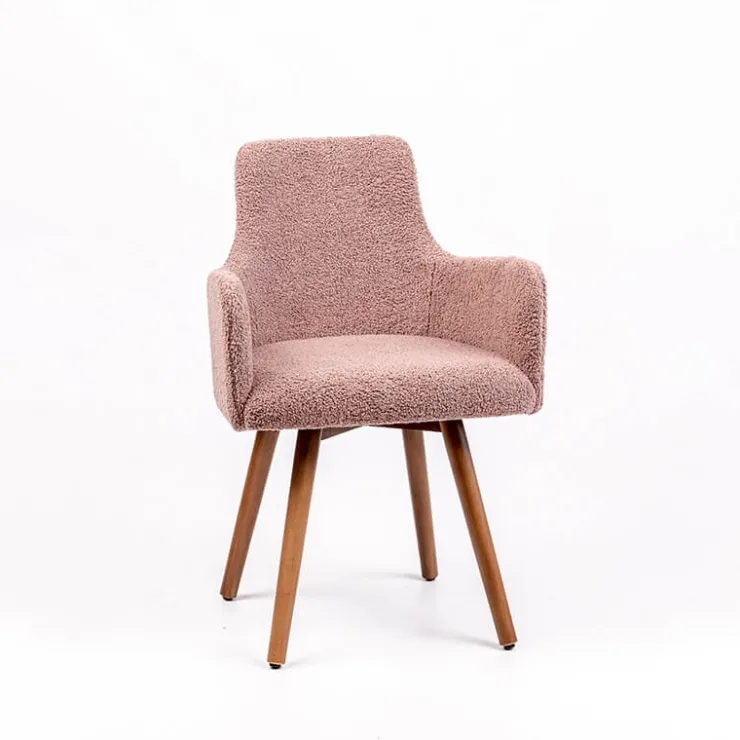 Sessio Chaise Salon|Chaise Pour Chambre*Anders Fauteuil cocooning en tissu et pieds bois