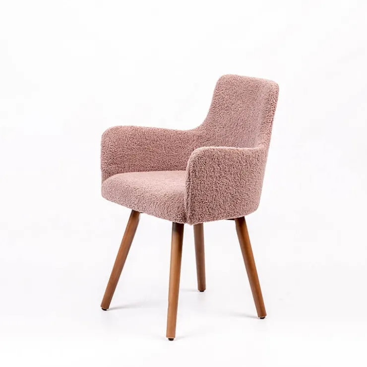 Sessio Chaise Salon|Chaise Pour Chambre*Anders Fauteuil cocooning en tissu et pieds bois