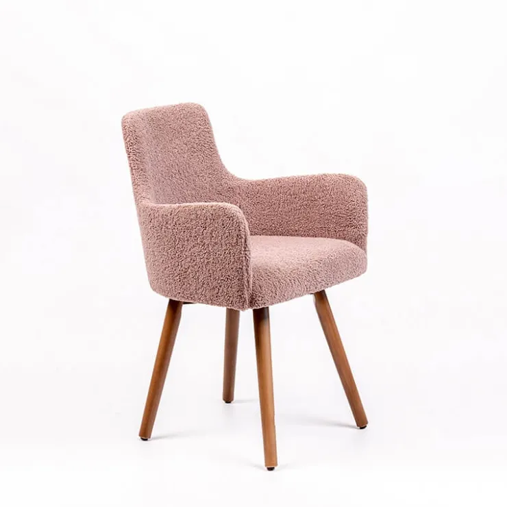 Sessio Chaise Salon|Chaise Pour Chambre*Anders Fauteuil cocooning en tissu et pieds bois