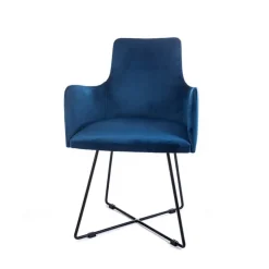 Sessio Chaise De Salle à Manger|Chaise Salon*Anders Fauteuil de salle à manger en tissu et pieds métal