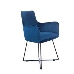 Sessio Chaise De Salle à Manger|Chaise Salon*Anders Fauteuil de salle à manger en tissu et pieds métal