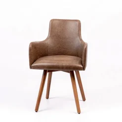 Sessio Chaise De Cuisine|Chaise De Salle à Manger*Anders Fauteuil rembourré avec pieds bois