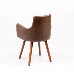 Sessio Chaise De Cuisine|Chaise De Salle à Manger*Anders Fauteuil rembourré avec pieds bois