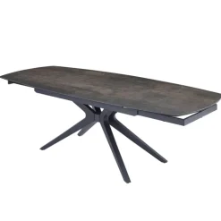 Table De Salle à Manger*AngèleTable moderne extensible en céramique pieds métal