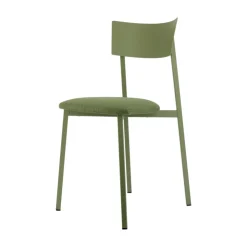 Carrier Chaise De Salle à Manger*Anémone ® Chaise française avec assise en tissu rembourrée et dossier métal