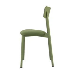Carrier Chaise De Salle à Manger*Anémone ® Chaise française avec assise en tissu rembourrée et dossier métal