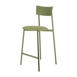 Carrier Tabouret Snack (assise +/- 65 Cm)|Tabouret De Bar (assise +/- 80 Cm)*Anémone ® Tabouret snack français avec assise en tissu rembourrée et dossier métal