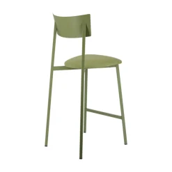 Carrier Tabouret Snack (assise +/- 65 Cm)|Tabouret De Bar (assise +/- 80 Cm)*Anémone ® Tabouret snack français avec assise en tissu rembourrée et dossier métal