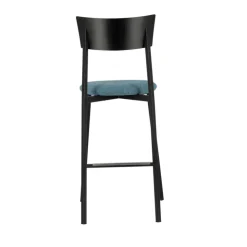 Carrier Tabouret Snack (assise +/- 65 Cm)|Tabouret De Bar (assise +/- 80 Cm)*Anémone ® Tabouret snack français avec assise en tissu rembourrée et dossier métal