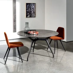 Sovet Italia Table De Salle à Manger*Arkos Sovet® Table design italienne ronde en céramique