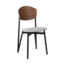 Carrier Chaise De Salle à Manger|Chaise Salon*Artémis ® Chaise design française assise en synthétique, dossier bois et pieds en métal