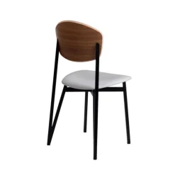 Carrier Chaise De Salle à Manger|Chaise Salon*Artémis ® Chaise design française assise en synthétique, dossier bois et pieds en métal