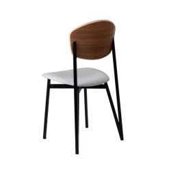 Carrier Chaise De Salle à Manger|Chaise Salon*Artémis ® Chaise design française assise en synthétique, dossier bois et pieds en métal