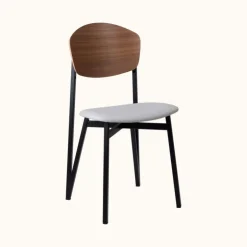 Carrier Chaise De Salle à Manger|Chaise Salon*Artémis ® Chaise design française assise en synthétique, dossier bois et pieds en métal