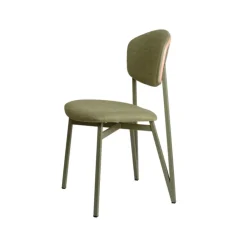 Carrier Chaise De Salle à Manger|Chaise Salon*Artémis ® Chaise design française assise et dossier en tissu avec dos bois et pieds en métal