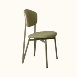 Carrier Chaise De Salle à Manger|Chaise Salon*Artémis ® Chaise design française assise et dossier en tissu avec dos bois et pieds en métal