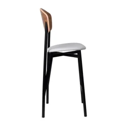 Carrier Tabouret Snack (assise +/- 65 Cm)|Tabouret De Bar (assise +/- 80 Cm)*Artémis ® Tabouret snack design français assise en simili dossier bois et pieds en métal