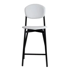 Carrier Tabouret Snack (assise +/- 65 Cm)|Tabouret De Bar (assise +/- 80 Cm)*Artémis ® Tabouret snack design français assise et dossier en simili dos bois et pieds en métal