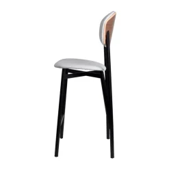 Carrier Tabouret Snack (assise +/- 65 Cm)|Tabouret De Bar (assise +/- 80 Cm)*Artémis ® Tabouret snack design français assise et dossier en simili dos bois et pieds en métal