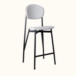 Carrier Tabouret Snack (assise +/- 65 Cm)|Tabouret De Bar (assise +/- 80 Cm)*Artémis ® Tabouret snack design français assise et dossier en simili dos bois et pieds en métal