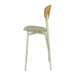 Carrier Tabouret Snack (assise +/- 65 Cm)|Tabouret De Bar (assise +/- 80 Cm)*Artémis ® Tabouret snack design français assise en tissu dossier bois et pieds en métal