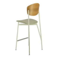 Carrier Tabouret Snack (assise +/- 65 Cm)|Tabouret De Bar (assise +/- 80 Cm)*Artémis ® Tabouret snack design français assise en tissu dossier bois et pieds en métal