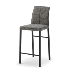 Europea Tabouret Snack (assise +/- 65 Cm)|Tabouret De Bar (assise +/- 80 Cm)*Atlanta Tabouret snack italien en tissu avec pieds en métal