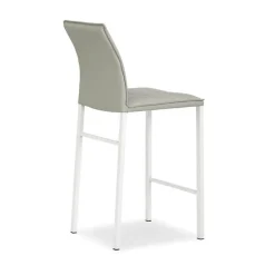 Europea Tabouret Snack (assise +/- 65 Cm)|Tabouret De Bar (assise +/- 80 Cm)*Atlanta Tabouret snack italien en synthétique avec pieds en métal