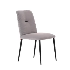 Mobitec Chaise De Salle à Manger*Aura ® Chaise moderne en tissu et pieds métal