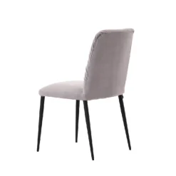 Mobitec Chaise De Salle à Manger*Aura ® Chaise moderne en tissu et pieds métal