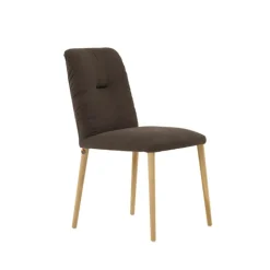 Mobitec Chaise Salon|Chaise De Salle à Manger*Aura ® Chaise style cocooning en tissu et pieds bois
