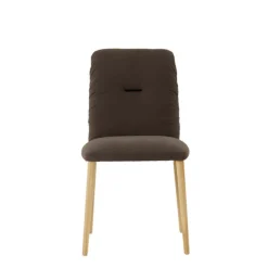 Mobitec Chaise Salon|Chaise De Salle à Manger*Aura ® Chaise style cocooning en tissu et pieds bois