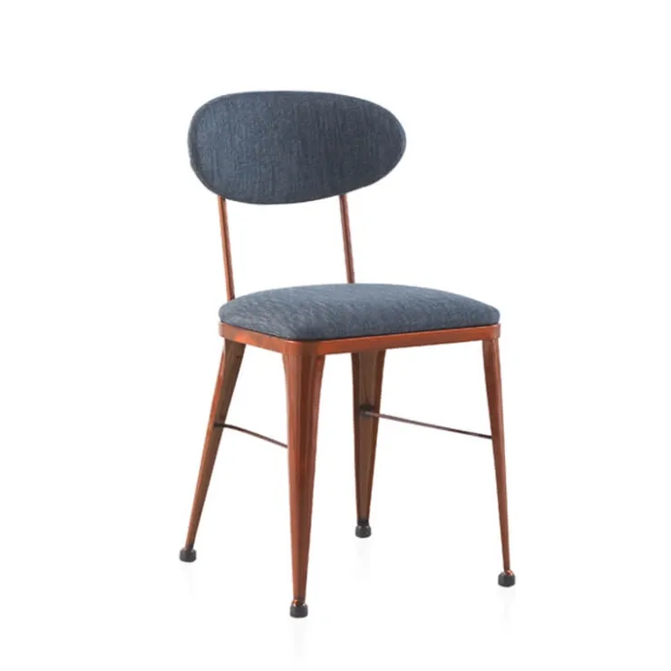 Jayso Chaise De Salle à Manger*Austin Chaise industrielle confortable en métal et tissu