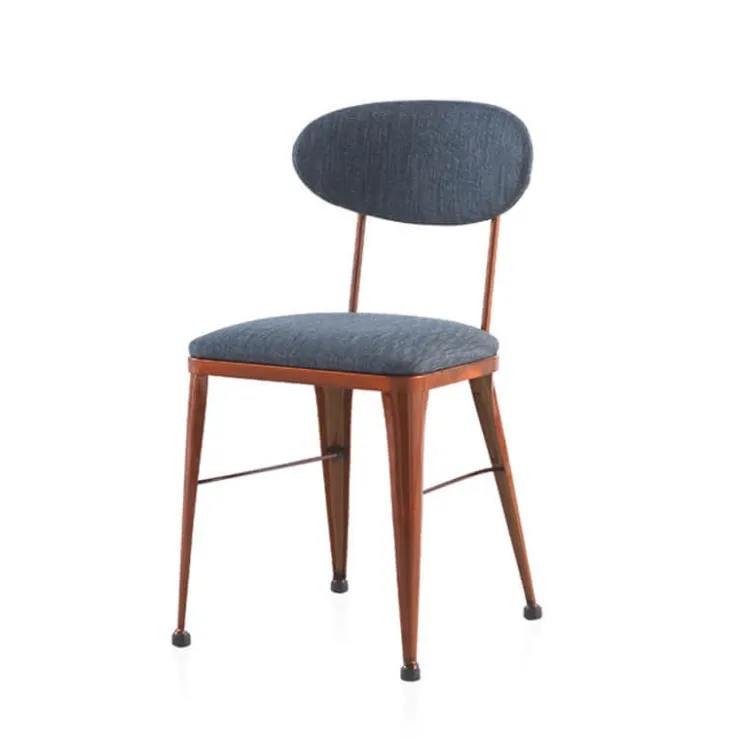 Jayso Chaise De Salle à Manger*Austin Chaise industrielle confortable en métal et tissu