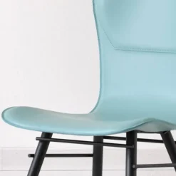 Airnova Chaise De Salle à Manger|Chaise Salon*Avenue Chaise rétro design en croûte de cuir et métal