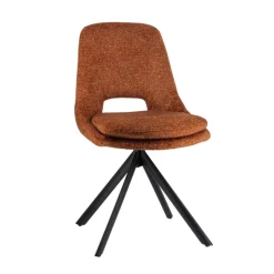 Chaise De Salle à Manger|Chaise Salon*AzaléeChaise moderne en tissu rembourrée pieds en métal